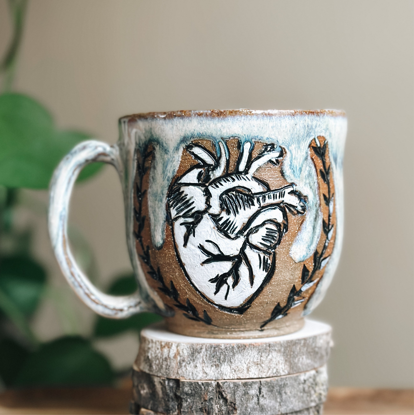 08 Heart Mug - Mist