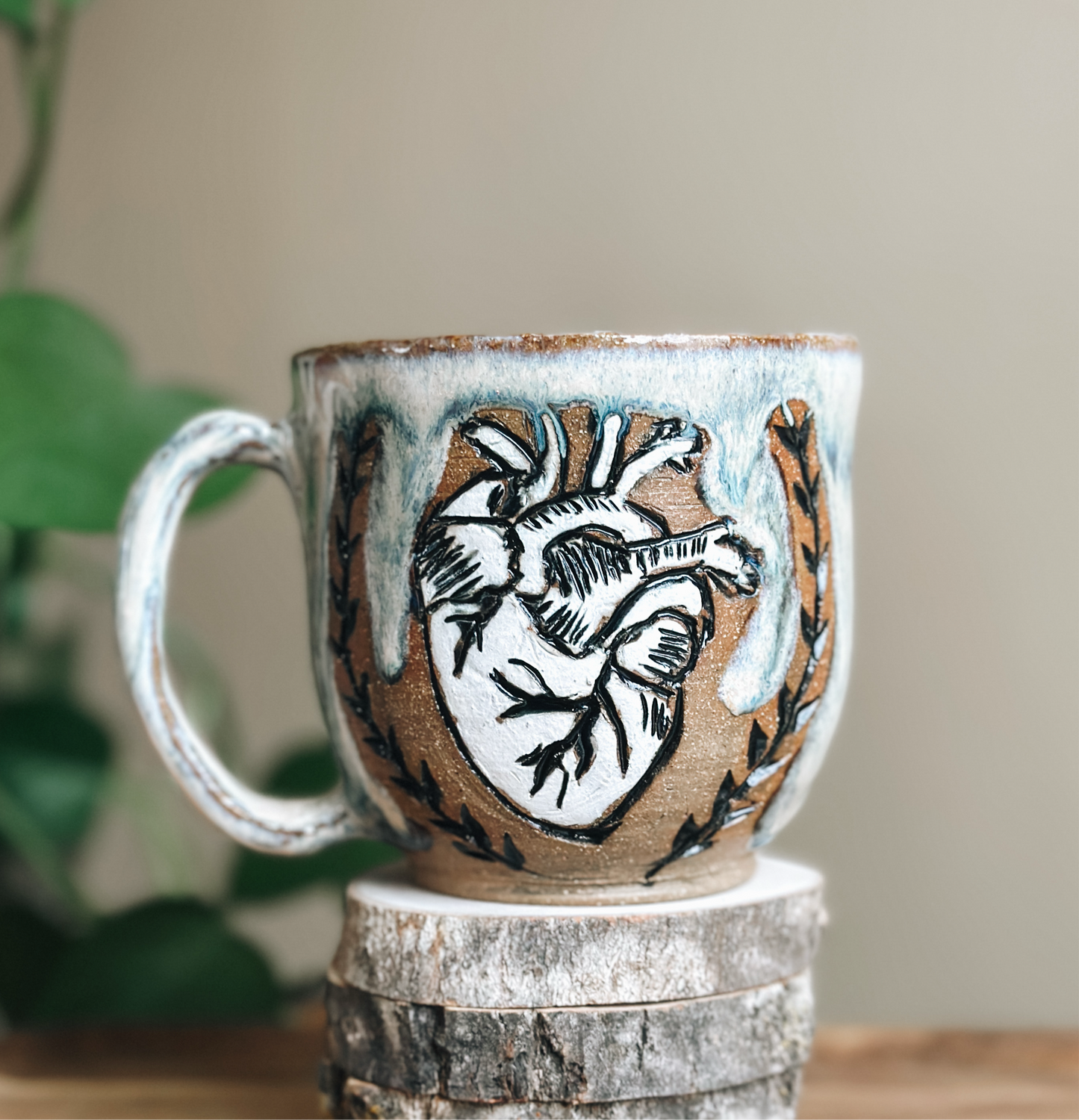 08 Heart Mug - Mist