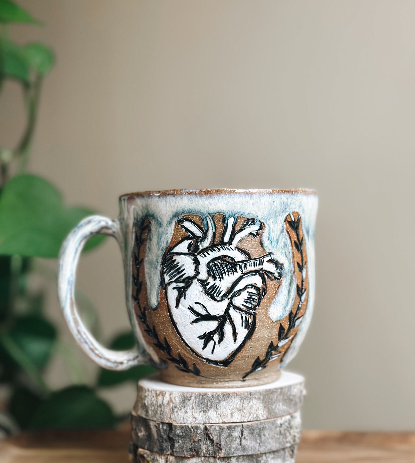 08 Heart Mug - Mist