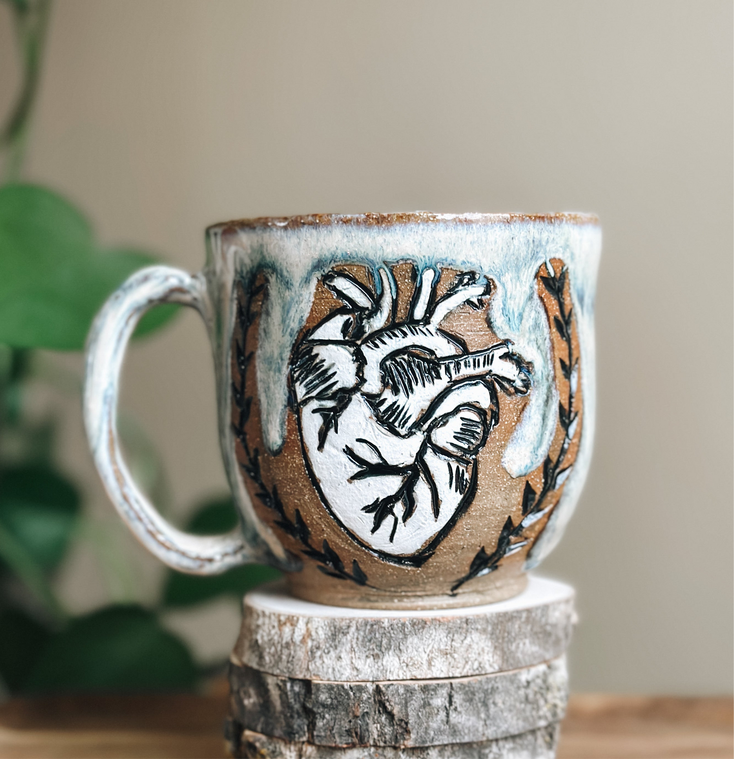 08 Heart Mug - Mist